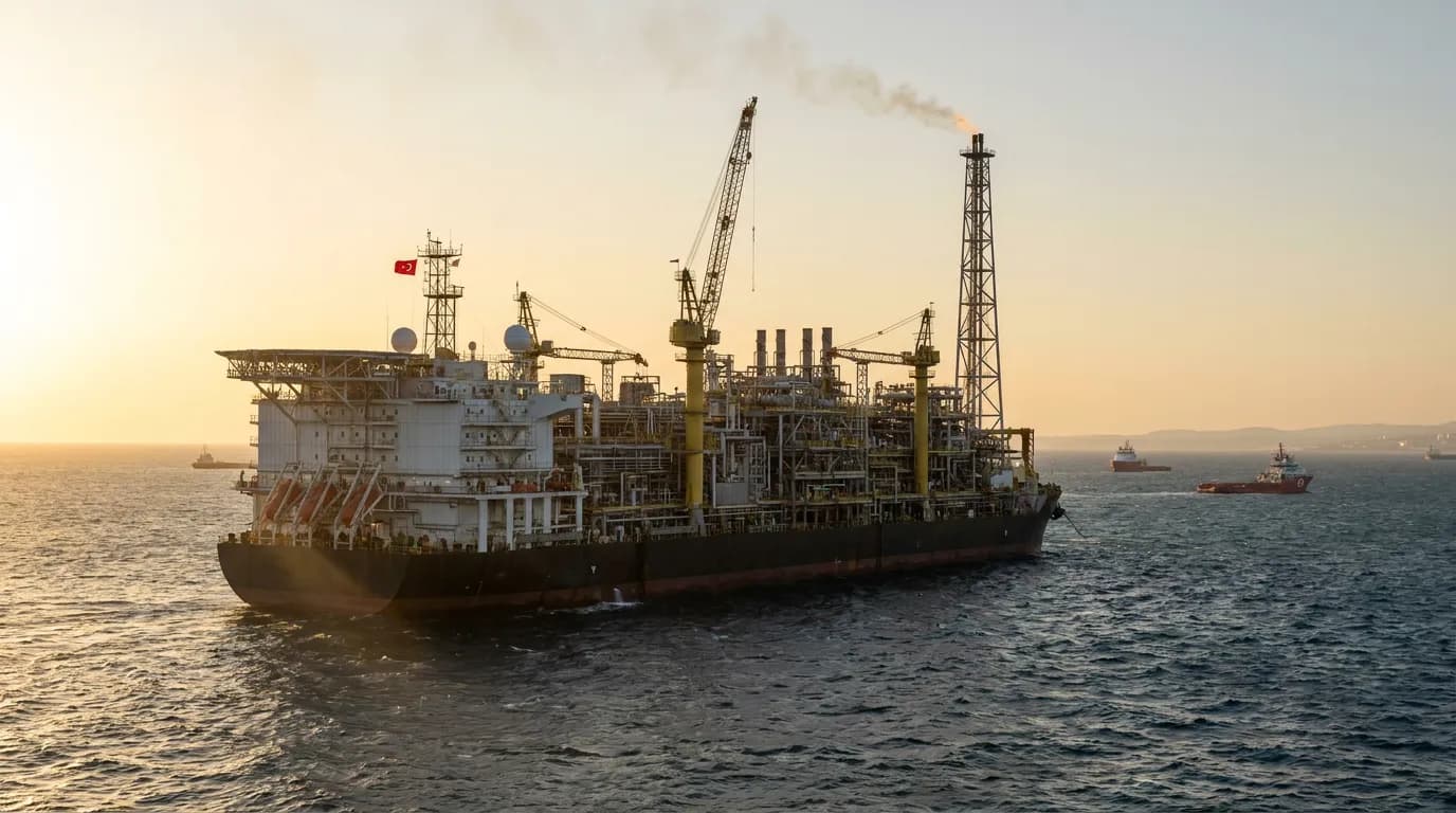 Osman Gazi yüzer platformu yola çıktı: Hedef 20 milyon metreküp gaz