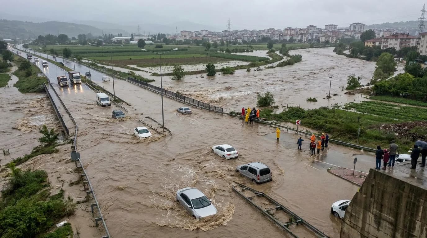 Antalya ve Muğla'da sel: Dereler taştı, yollar ulaşıma kapandı