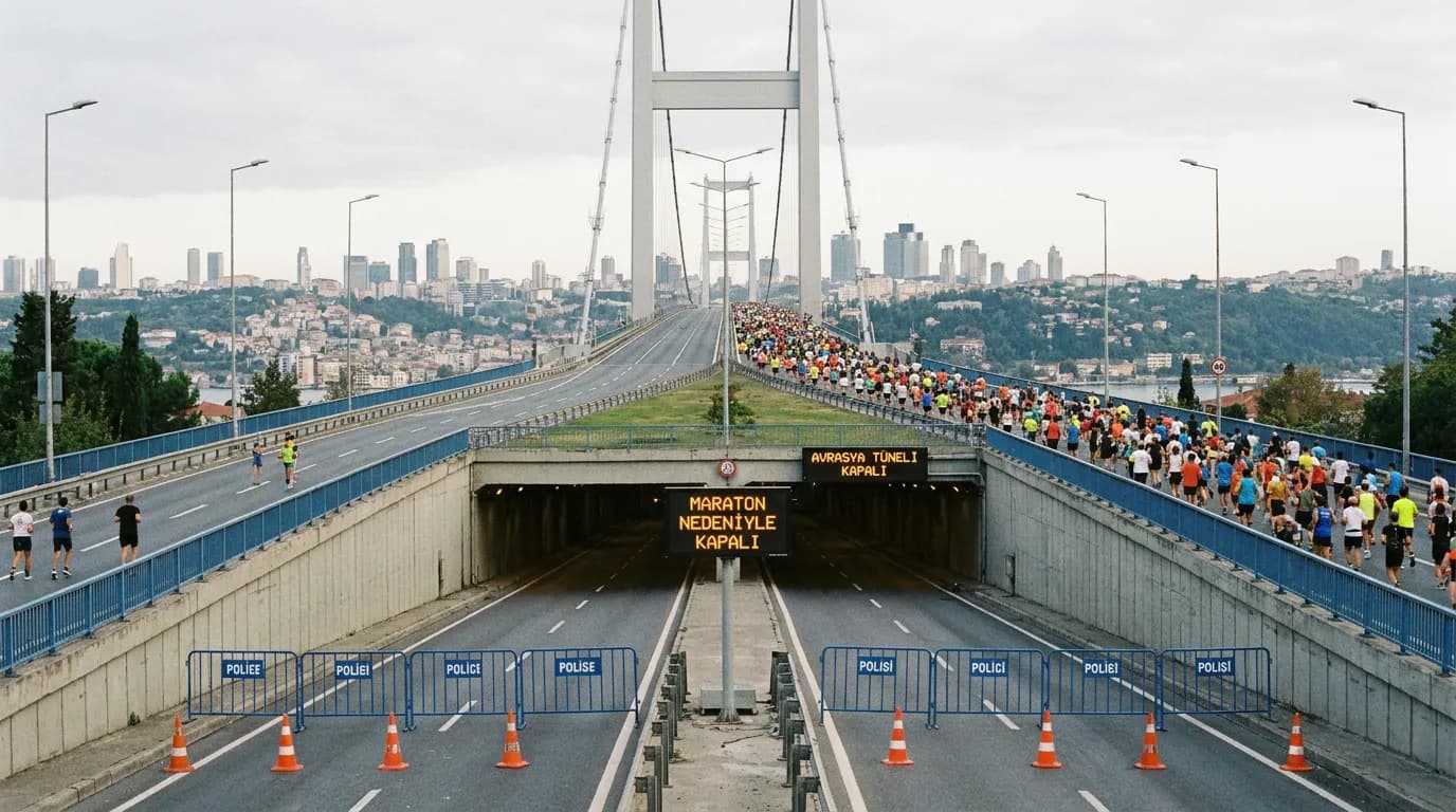 İstanbul Maratonu kapalı yollar: Köprü ve Avrasya Tüneli kapatılacak