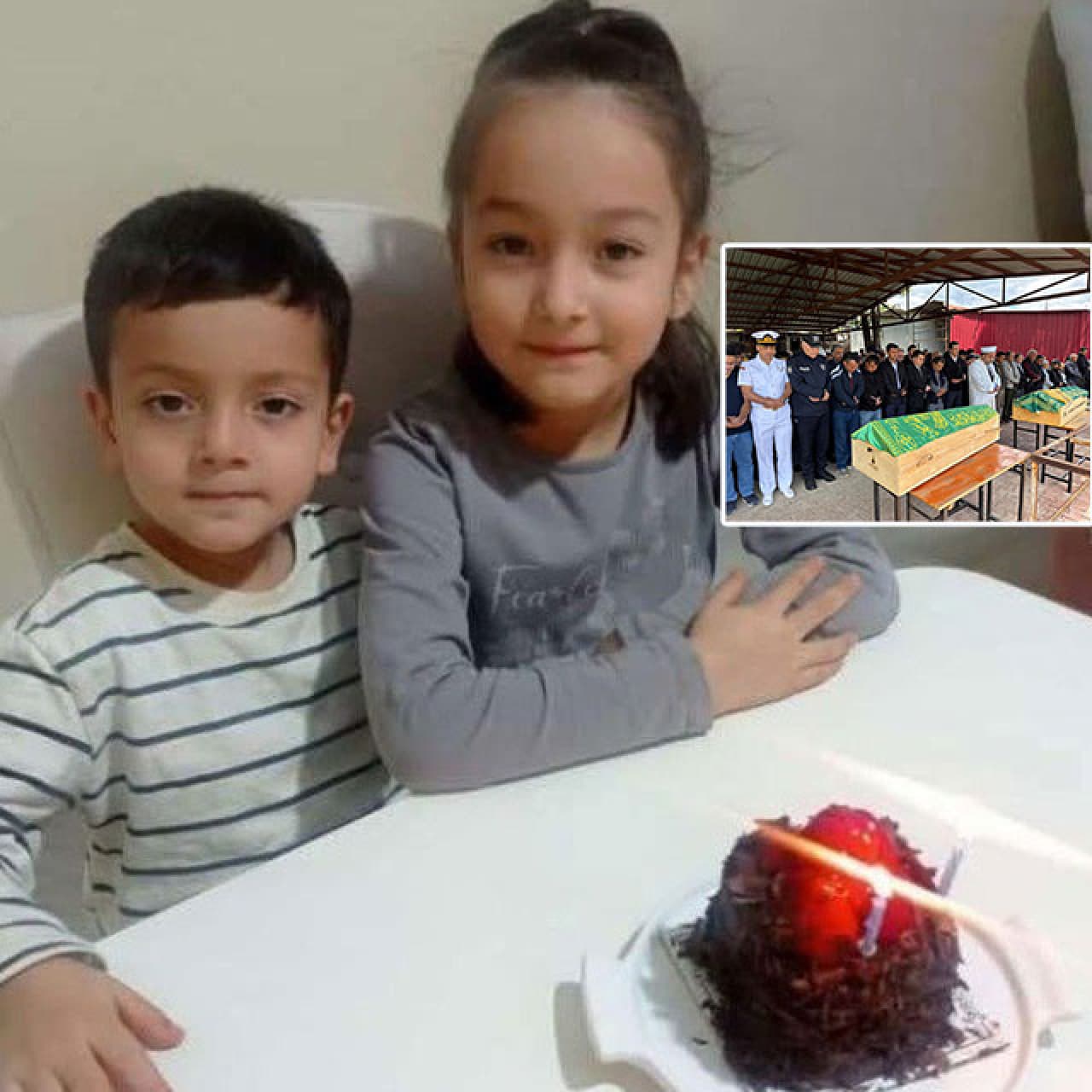 Azra 8, Selim 5 yaşındaydı... Yan yana gömüldüler!