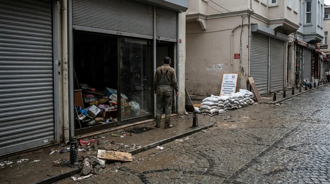 İstanbul'da selden zarar gören esnafa 80 milyon lira destek verilecek