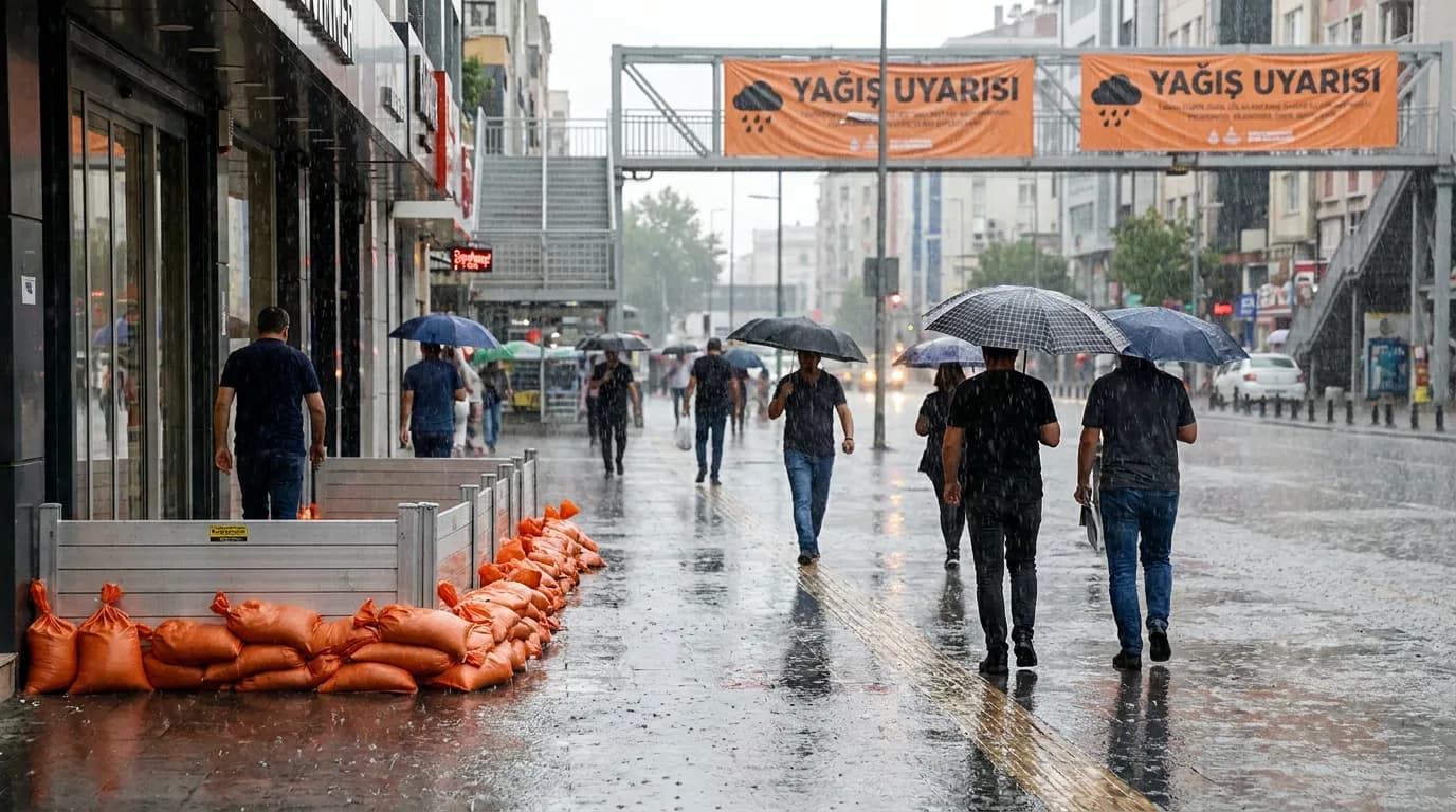 Turuncu kod uyarısı: Bakanlık 4 il için şiddetli yağış alarmı verdi